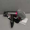 CONFU Ionic Blow Dryer 1600W, Portable Lightweight Fast Drying Negative Ion Hairdryer Blowdryer, 3 Heat Settings & Infinity Speed, with Diffuser and Concentrator Nozzle for Home & Travel (Grey)