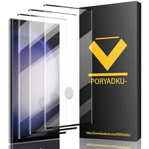 3 Pack Tempered Glass For Samsung Galaxy S23 Ultra Screen Protector[3 Pcs], Easy installation, Fingerprint Compatible with S23 Ultra 5G Glass Screen Protector