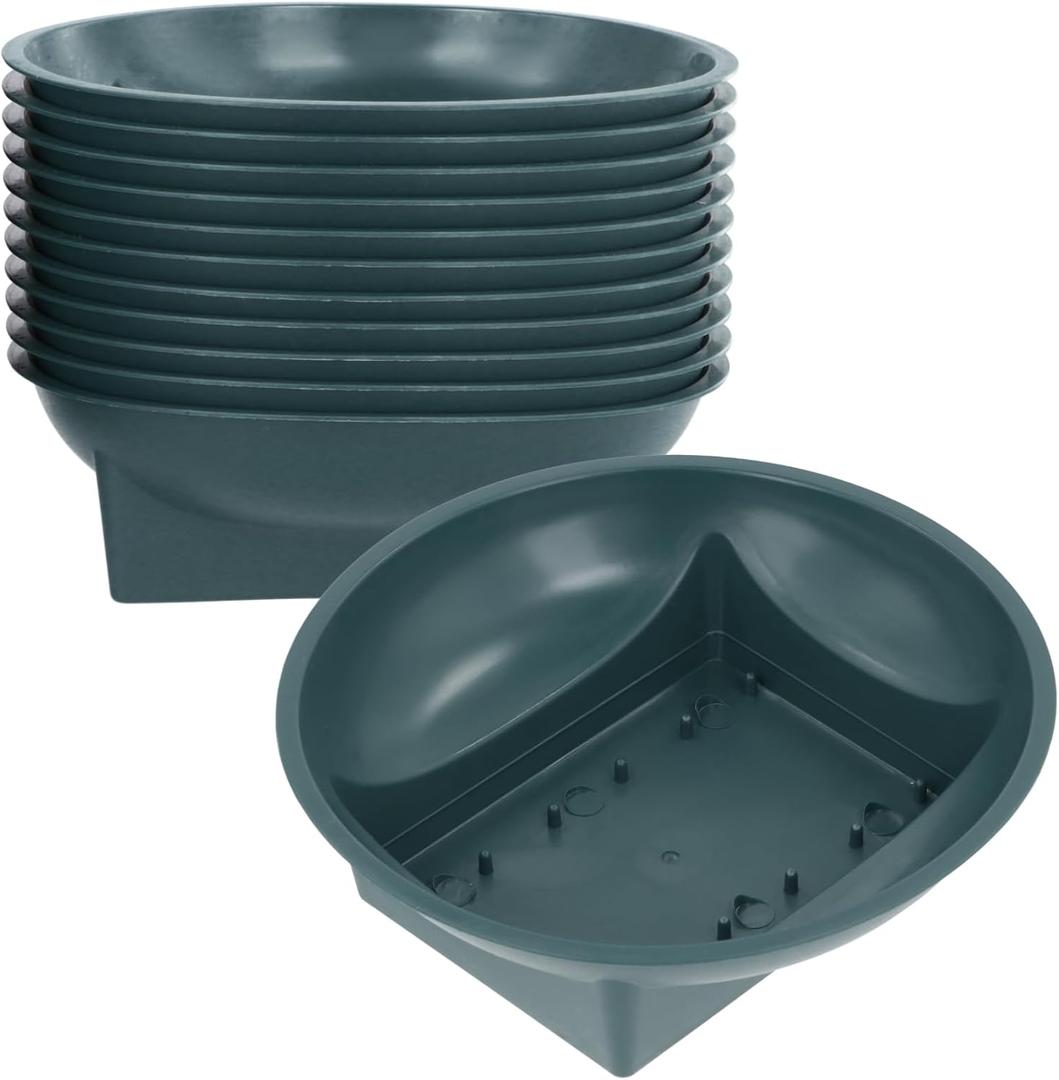 Lnrueg 18 Pcs Floral Supplies Green Bowls for Flower Arrangements, Floral Arrangements Bowls for Holiday Wedding Fresh Flower Decoration Supplies
