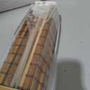 LazBlinds Cordless Blackout Bamboo Roman Shades, 36x64, Penang Teak%