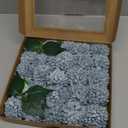 Ling's moment Dusty Blue Dahlia Foam Artificial Flowers Real Touch Faux Fake Flower for Home Decor Graduation Baby Shower Decorations Outdoors Party Favors Wedding Centerpieces Arrangements 25pcs