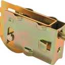 Prime-Line D 1688 1-1/4 In. Steel Ball Bearing Sliding Door Roller Assembly (Single Pack), Yellow zinc