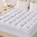 Eiayeebil Twin Pillow Top Mattress Topper, 1000GSM Extra Thick Mattress Pad for Body Pain Relief, Soft Breathable Bed Topper with 8"-21" Deep Pocket, 3D+7D Down Alternative, White