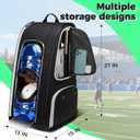 YOREPEK Football Bag for Equipment, Large Football backpack, Gear Bag for Shoulder Pads & Shoes Compartment, Insulated Pocket, Wet Dry Pocket, Fit baseball,basketball,soccer,black