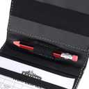 2 x Leather Golf Scorecard Holder - Yardage Book Cover Golf Stat Tracker Sheet - Premium Golf Leather Scorecard - Golf Score Book - Large Size 7.6x4.5IN