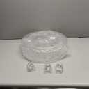 Sintuff 3 Pcs Acrylic Cake Stand with LED Lights 12‘’, 14‘’, 16‘’ Clear Fillable Cake Riser Round 3 Tier Case Cylinder Box for Wedding Birthday Holiday Party Food Display, 3 Sizes
