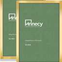 Annecy 13x19 Picture Frame Gold 2 Pack, 13 x 19 Picture Frame for Wall Decoration, Classic Gold Minimalist Style Suitable for Decorating Houses, Offices, Hotels