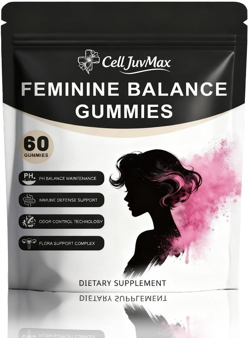 Women's Probiotic Gummies for Feminine Health & Balance, Natural Pineapple Flavor, Digestive Support, 60 Count (1)