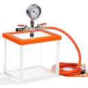 BACOENG 1.5 Gallon Acrylic Vacuum Chamber for Resin, Degassing Chamber Kit for Silicone and Epoxies