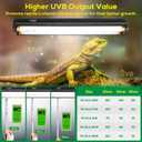 T5 UVB Reptile Light Fixture HO UVB Bulb Lighting Combo Kit, 10.0 UVB Light for Reptiles Terrarium Hood with 39W Reptile Light Bar UVA UVB Desert Lamp for Bearded Dragon Turtle Tank, 34Inch