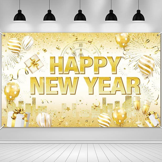 Happy New Year 2026 Photo Booth Props