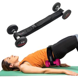 3 x Dumbbell Hip Thrust Belt,Thick Padding Booty Belt for Hip Thrust,Dumbbell Belt for Hip Thrust,Glute Trainer and Booty Builder (Black)