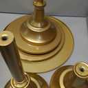 HBlife 3-PCS Gold Cake Stand Set (8"/10"/12" Plate) for 6-10 Inch Cakes, Perfect Dessert Table Display Set, Cupcake&Cake Stands for Party, Wedding, Birthday, Baby Shower, Anniversary (Metal)