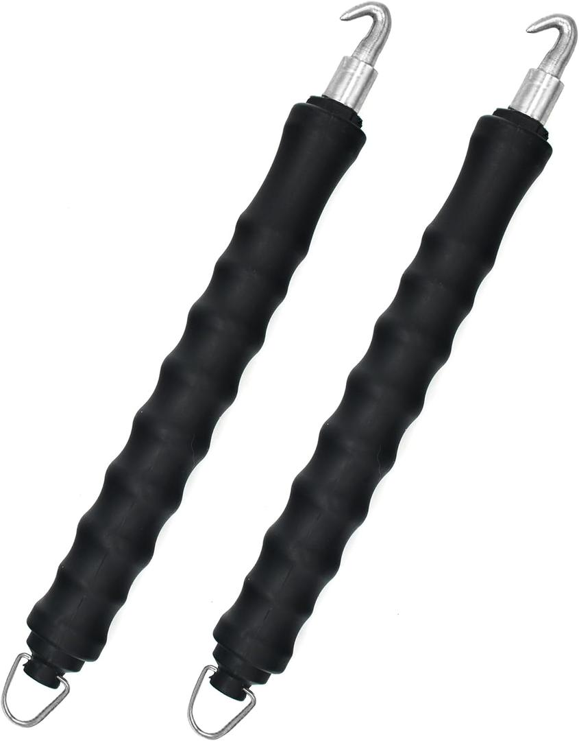 Rebar Wire Twister, Tie Wire Twister Tool Hand Steel Tie Tool Pull Tie Wire Twister,Automatic Concrete Metal Wire for Fence Twisting (Black, 2 Pack)