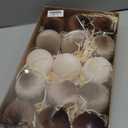 15 Pcs Velvet Christmas Ornaments Ball, 3.15" Christmas Tree Decorations Set, Shatterproof Hanging Xmas Ornaments for Christmas Tree - beige, Brown, Neutral