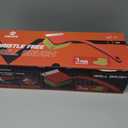 MEKER Grill Brush Bristle Free, Grill Cleaner Brush with 3 BBQ Replacement Head, Seamless Scraper Tool for Cast Iron, Stainless Steel Grates, Safe Grill Scraper Outdoor BBQ Grill, Red