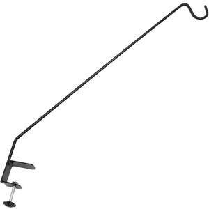 BESPORTBLE Deck Hook for Railing, Deck Bird Feeder Pole 32Inch Heavy Duty Fence Deck Hook Pole Deck Plant Hangers for Hanging Bird Feeders, Lanterns, Basket, Planters