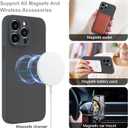 MCFANCE Silicone Magnetic for iPhone 14 Pro Case, Compatible with MagSafe, Full Camera Protection Soft Anti-Scratch Microfiber Lining for iPhone 14 Pro 6.1 inch 2022, Dark Gray