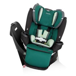Evenflo Gold Revolve360 Extend All-in-One Rotational Car Seat with Green & Gentle Fabric (Emerald Green), Manufacturing Date: 01/15/2025