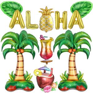 Summer Tropical Party Decoration Balloon Kit, 12Pcs, 51.97 inches
