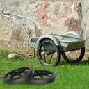20x2.125" Replacement Flat-Free Tire for Wheelbarrow Wheel Carts,Big Wheel Utility Carts