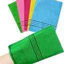 6 Pcs Exfoliating Washcloth, Korean Exfoliating Mitt Colorful Korean Exfoliating Cloth for Removing Dry, Large Size Exfoliating Body Scrubber Christmas Stockings Stuffers for Women