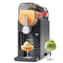 Slushie Machine No Ice Needed, Slushy Machine for Home, CHIVALZ Frozen Drink Maker with 6 Preset Programs for Margaritas, Frapps, Milk Shake and More, LED Display, Auto Clean, Black, 1 Pack+6 Modes
