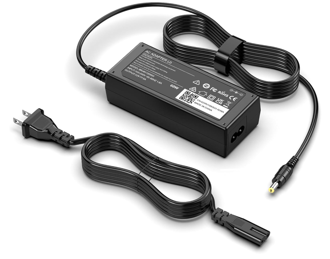 DC 12V Power Cord Compatible with AOC Monitor 16" 20" 22" 23" 24" 27"; E1659FWU, E2043FK, E2243FW, E2243FWK, E2343FK, LM520, LM720, LM729, LM800, LM914 Replacement Power Supply Cord