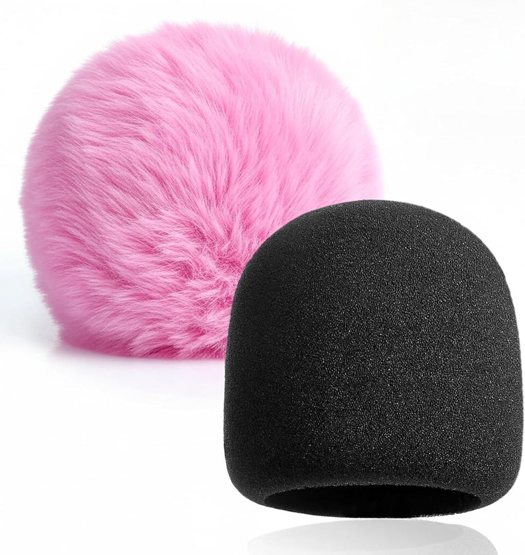 2 PCS Pink Pop Filter Compatible with Blue Yeti Microphone,For Yeti Mic,For Blue Yeti Pro USB Microphone
