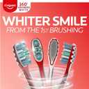 Colgate 360 Optic White Advanced Whitening Toothbrush, Adult Medium Toothbrush with Whitening Cups, Helps Whiten Teeth and Removes Odor Causing Bacteria, 2 Pack