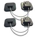 YEYA Upgraded Refrigerator Door Lock with Combination for Adults, Lock for Fridge, Freezer, File Cabinets, Desk Drawers, Locker, Child Safety Latch, Easy Install No Drlling 2 Pack