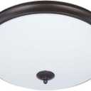 Good Earth Lighting Legacy 19-inch LED Flush Mount - Bronze, Dimmable, 2100 Lumen, 3000K, 50,000 Hour Rated Lamp Life