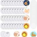 100 Pack Acrylic Button Pins Badge, 45mm/1.77 Inch Clear Acrylic Pins Buttons Badges Kit with Blank Round Paper, DIY Acrylic Pin Buttons