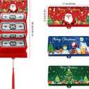 3PCS Upgrade Surprise Card Holder Christmas Cashs Envelope with Money Clip, 2026 New Christmas Cash Gift Envelope, DIY Cash Gift Card Holders Xmas With 10 Slots