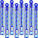 32 Pcs Blue with Gold Ring Print Bubble Wands Bubbles Party Favors for Adult Summer Activity Birthday Gifts Carnival Goody Bag Stuffers Wedding Supplies