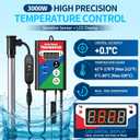 3000W Titanium Immersion Water Heater, GFCI & Digital Thermostat for Bathtub