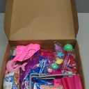 ENOCHT 46 Pcs Doll Pool Playset, Doll Pool with Slide Accessories Includes Mermaid Swimsuit, Beach Umbrella, Chair, Towel, Drink, Swimming Ring and Others Accessories fit for 11.5 inch Girl Dolls