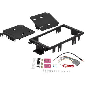 Kojem Double Din Stereo Radio Install Dash Kit, Wire Harness, and Antenna Compatible with Select 1994-2012 Buick Chevy GMC