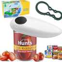 Electric Can Opener Open Your Cans with A Simple Press of Button -with Smooth Edge Battery Operated Handheld for All Can Sizes, Best Kitchen Gadget for Seniors, and Weak Hands Best Gifts
