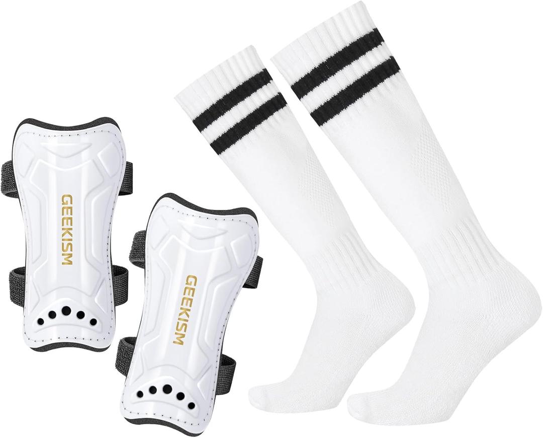 Soccer Shin Guards for Youth Kids Toddler, Protective Soccer Shin Pads & Sleeves Equipment - Football Gear for 3 5 4-6 7-9 10-12 Years Old Children Teens Boys Girls