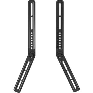 Universal Sound Bar Mounts Fits Most 23 to 65 Inch TVs Soundbar TV Mount Bracket Above or Under TV, up to 22 lbs SBR302