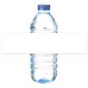 Mr-Label 8.11"×2" Waterproof Matte White Water Bottle Labels – for Inkjet/Laser Printer – Self-Adhesive Wraparound - for Wedding|Baby Shower|Corporate Event 25 PRS