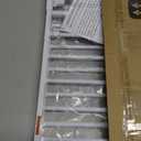 34" Extra Tall Baby Gate for Stairs, Auto Close Stroller Friendly Dog Gate Indoor for Doorways, Pressure Mounted 29"-51" Wide Baby Gate, Easy Walk Through Gate for Children & Pets, White