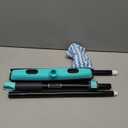 Rubber Broom Carpet Rake for Pet Hair Removal, Fur Remover Broom with 59" Telescoping Long Handle, Pet Hair Broom with Squeegee for Carpet, Hardwood Floor, Tile