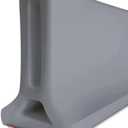 Duzzy 39 Inch Shower Threshold Water Dam, Shower Water Guard to Keep Water in Shower, Shower Water Stopper Dry and Wet Separation Suitable for Bathroom and Kitchen