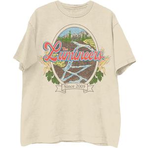 The Lumineers Unisex Adult The Lumineers Official Merch Since 2009 Tee (Beige, L)