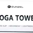 Eunzel Hot Yoga Towel Non Slip Yoga Mat Towel Non-Slip Sweat Absorbent Microfiber Towel for Hot Yoga, Pilates and Workout 72" x 26.5", Purple & Blue