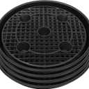 Plastic Plant Saucer Stand,4-Pack 18 19 inch, Elevated Plant Saucer Self-Watering Fabric Pot Base, Use Nonwoven Grow Bags, Plant Saucers Flower Pot Tray for Indoor-Outdoo and Grow Tents Greenhouses