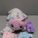 SQEQE Unicorn Cat Plush Mommy Cat Unicorn with 4 Cute Baby Kittens - Plushies Birthday Gifts for Boys and Girls