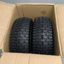 2-Pack of 13x5.00-6" Wheels,13" Pneumatic Tires,Steel Rim and 3/4" Axle Bore Hole(Bushing),3"-6 Centered Hub,for Riding Lawn Mower,Utility Wagon and MoreAll Purpose Utility Tire